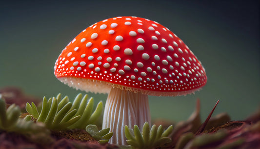 Amanita muscaria, commonly known as the fly agaric mushroom awfullygoodco