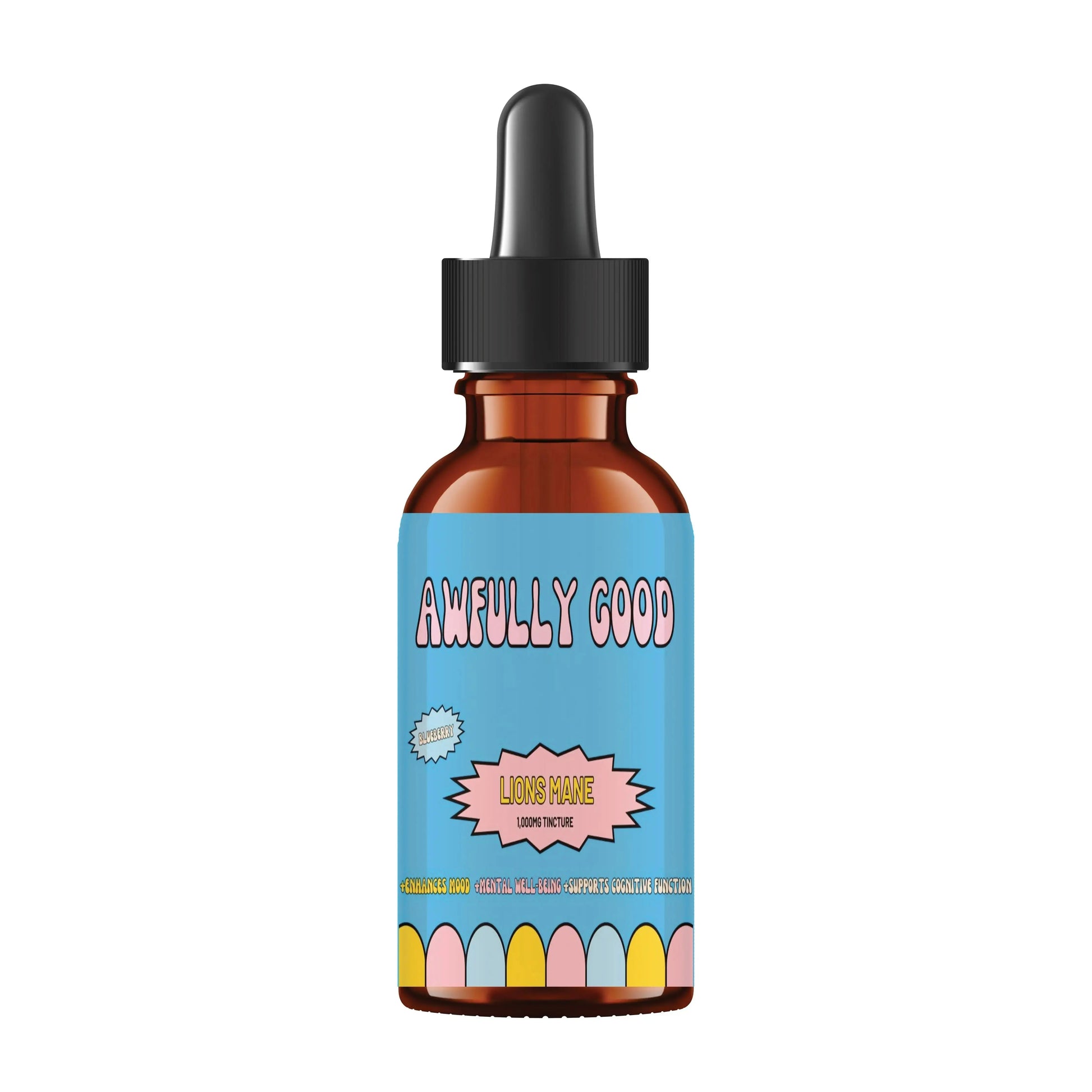 Lion's Mane Tincture (Blueberry Flavor) awfullygoodco