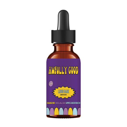 Lion's Mane Tincture (Grape Flavor) awfullygoodco