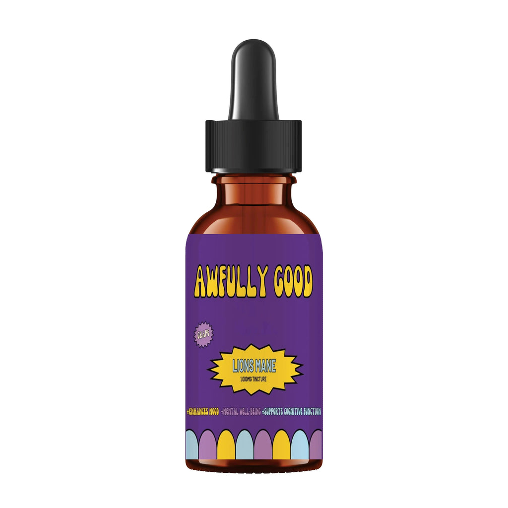 Lion's Mane Tincture (Grape Flavor) awfullygoodco